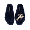 Pearl Lobster Navy Slippers